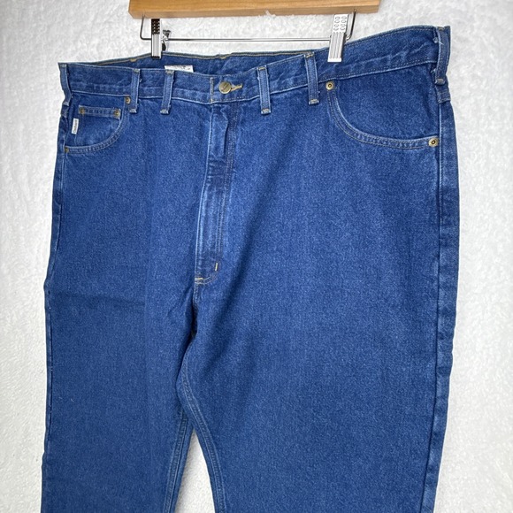 Carhartt Relaxed Fit Flannel Lined Jeans Mens 44x30 B172 DST NWT NOS Denim - Picture 9 of 12